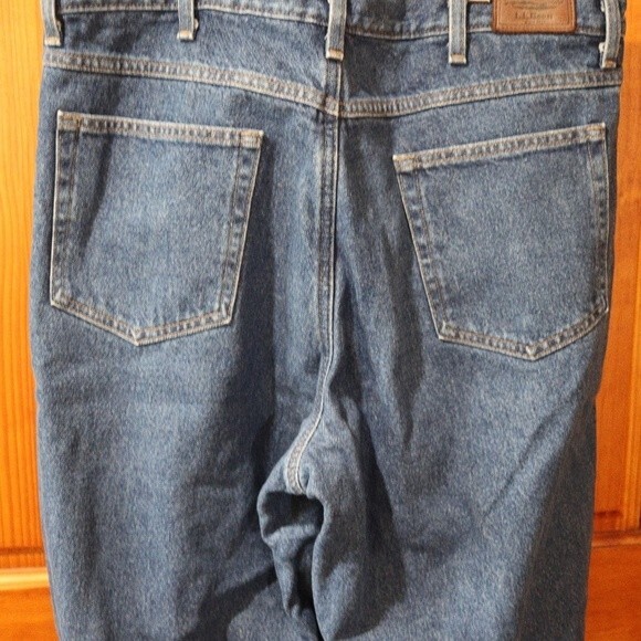 LL Bean Flannel-Lined Insulated Work Jeans 36×32 Warm Winter Utility - Picture 6 of 12